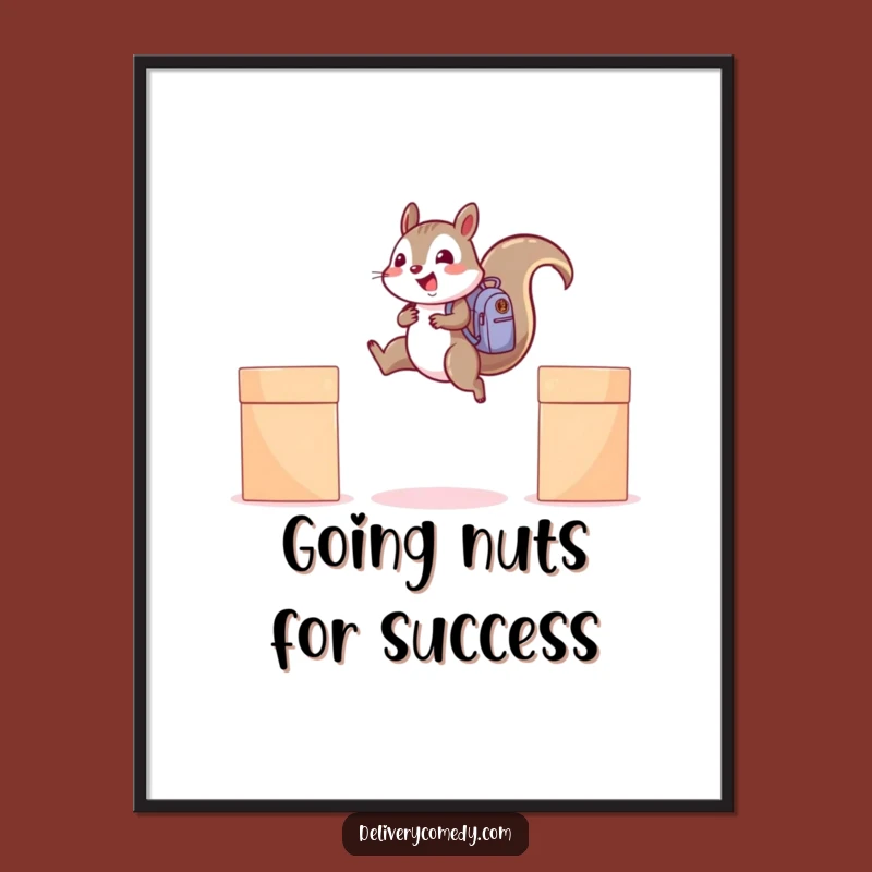 Free Printable Funny Squirrel Adventure Wall Art - Downloadable Humorous Decor!
