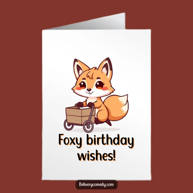 Free Printable Fox Birthday Card - Funny Downloadable DIY Gift!