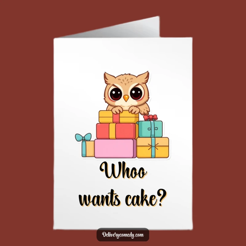 Free Printable Owl Birthday Card - Funny Downloadable DIY Gift!