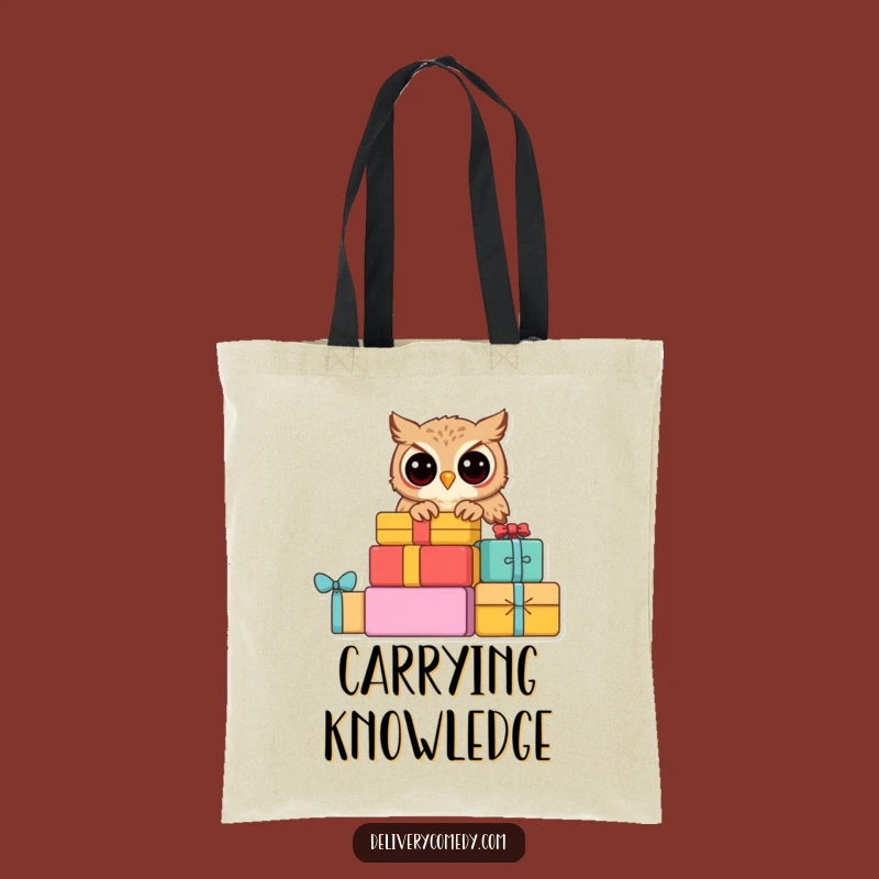 Funny Curious Owl Tote Bag: Carry Your Treasures with Wise Style